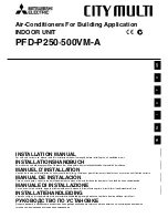 Mitsubishi Electric CITY MULTI PFD-500VM-A Installation Manual предпросмотр