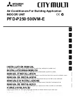 Mitsubishi Electric City Multi PFD-P250 500VM-E Installation Manual предпросмотр