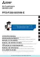 Mitsubishi Electric City Multi PFD-P250 500VM-E Operation Manual предпросмотр