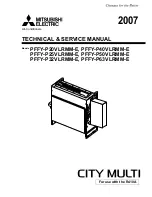 Mitsubishi Electric City Multi PFFY-P20VLRMM-E Technical & Service Manual preview