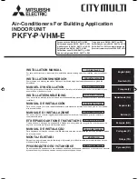 Предварительный просмотр 1 страницы Mitsubishi Electric city multi pfky-p-vhm-e Installation Manual