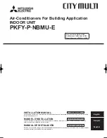 Preview for 1 page of Mitsubishi Electric City Multi PKFY-P06NBMU-E Installation Manual