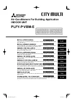 Mitsubishi Electric City Multi PLFY-P-VBM-E Installation Manual предпросмотр