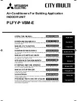 Предварительный просмотр 1 страницы Mitsubishi Electric City Multi PLFY-P-VBM-E Operation Manual