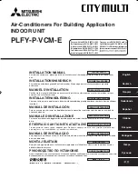 Mitsubishi Electric CITY MULTI PLFY-P-VCM-E Installation Manual предпросмотр