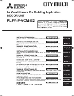 Mitsubishi Electric city multi PLFY-P-VCM-E2 Installation Manual предпросмотр