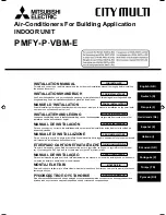 Mitsubishi Electric City Multi PMFY-P-VBM-E Installation Manual предпросмотр