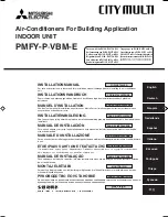 Предварительный просмотр 1 страницы Mitsubishi Electric City Multi PMFY-P100VBM-E Installation Manual