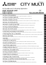 Mitsubishi Electric CITY MULTI PQHY-P YLM-A Series Installation Manual preview