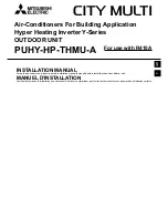 Mitsubishi Electric City Multi PUHY-HP144TSHMU-A Installation Manual предпросмотр