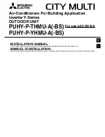 Предварительный просмотр 1 страницы Mitsubishi Electric City Multi PUHY-P-THMU-A Installation Manual