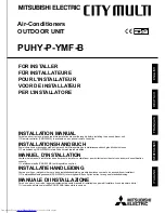 Предварительный просмотр 1 страницы Mitsubishi Electric CITY MULTI PUHY-P-YMF-B Installation Manual