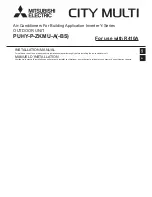 Mitsubishi Electric CITY MULTI PUHY-P-ZKMU-A Installation Manual preview