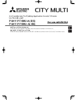 Mitsubishi Electric City Multi PUHY-P120TKMU-A Installation Manual preview