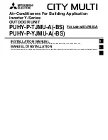 Mitsubishi Electric City Multi PUHY-P168TSJMU-A Installation Manual preview