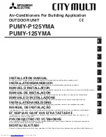 Предварительный просмотр 1 страницы Mitsubishi Electric CITY MULTI PUMY-125YMA Installation Manual