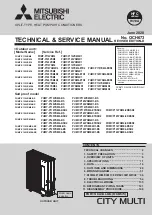 Mitsubishi Electric CITY MULTI Technical & Service Manual preview