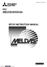 Preview for 1 page of Mitsubishi Electric CNC MELDASMAGIC Series Instruction Manual