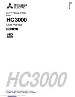 Preview for 1 page of Mitsubishi Electric ColorView HC3 User Manual