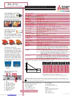 Предварительный просмотр 2 страницы Mitsubishi Electric ColorView SL4U Specification Sheet