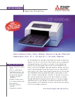 Preview for 1 page of Mitsubishi Electric CP-3020DAU Features And Specifications