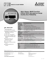 Mitsubishi Electric CP-31W Specification Sheet preview