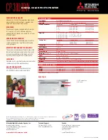 Preview for 2 page of Mitsubishi Electric CP-3800DW Specifications