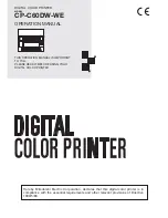 Mitsubishi Electric CP-C60DW-WE Operation Manual preview