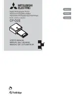 Preview for 1 page of Mitsubishi Electric CP-D2E User Manual