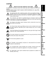 Предварительный просмотр 3 страницы Mitsubishi Electric CP30W Operation Manual