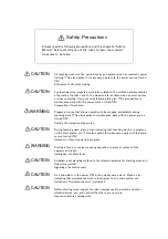 Preview for 3 page of Mitsubishi Electric CR1DA-7A1-S15 Standard Specifications Manual