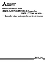 Preview for 1 page of Mitsubishi Electric CR750-D Series Instruction Manual