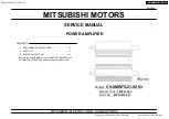 Предварительный просмотр 1 страницы Mitsubishi Electric CV-0MW7G21-92 Service Manual