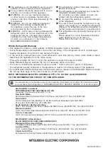 Preview for 20 page of Mitsubishi Electric CX402EJ-A1 Operating Instructions Manual