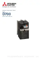 Mitsubishi Electric D700 Quick Start Manual preview