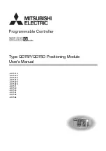 Preview for 1 page of Mitsubishi Electric D75D4 User Manual