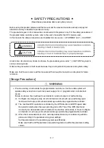 Preview for 3 page of Mitsubishi Electric D75D4 User Manual