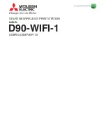 Mitsubishi Electric D90-WIFI-1 User Manual preview