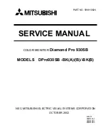 Mitsubishi Electric Diamond Pro 930SB Service Manual предпросмотр