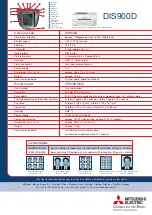 Preview for 2 page of Mitsubishi Electric DIS900D Brochure & Specs
