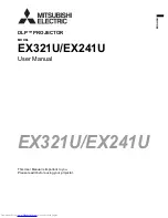 Mitsubishi Electric DLP EX241U User Manual предпросмотр