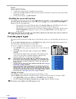 Предварительный просмотр 24 страницы Mitsubishi Electric DLP EX241U User Manual