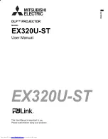 Предварительный просмотр 1 страницы Mitsubishi Electric DLP EX320U-ST User Manual