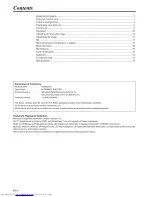 Предварительный просмотр 4 страницы Mitsubishi Electric DLP EX320U-ST User Manual