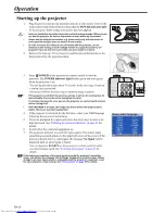 Предварительный просмотр 20 страницы Mitsubishi Electric DLP EX320U-ST User Manual