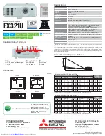 Предварительный просмотр 2 страницы Mitsubishi Electric DLP EX321U Specifications