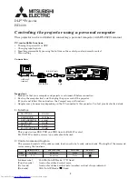 Mitsubishi Electric DLP HC1100 Control Manual preview