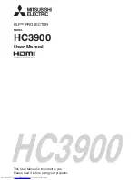 Mitsubishi Electric DLP HC3900 User Manual preview