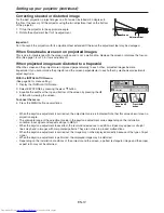 Предварительный просмотр 12 страницы Mitsubishi Electric DLP HC3900 User Manual