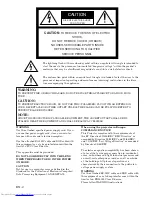 Предварительный просмотр 2 страницы Mitsubishi Electric DLP HC900 User Manual